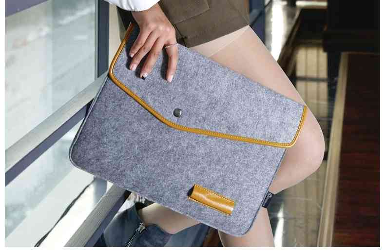 Eco-friendly felt tablet case laptop sleeve bag for Macbook iPad Noyebook 