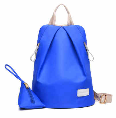 Waterproof shoulder pack women nylon backpack with coin purse