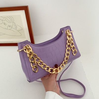2020 luxury gold chain green purple organizer crossbody handbags leather