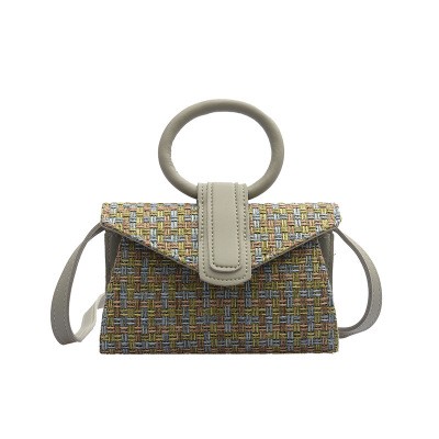 Fashion designer leather chain woolen cloth cross shoulder handbags shoulder crossbody handbag