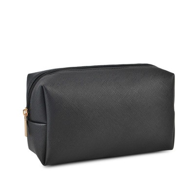 Portable outdoor pu leather travel makeup cosmetic pouch