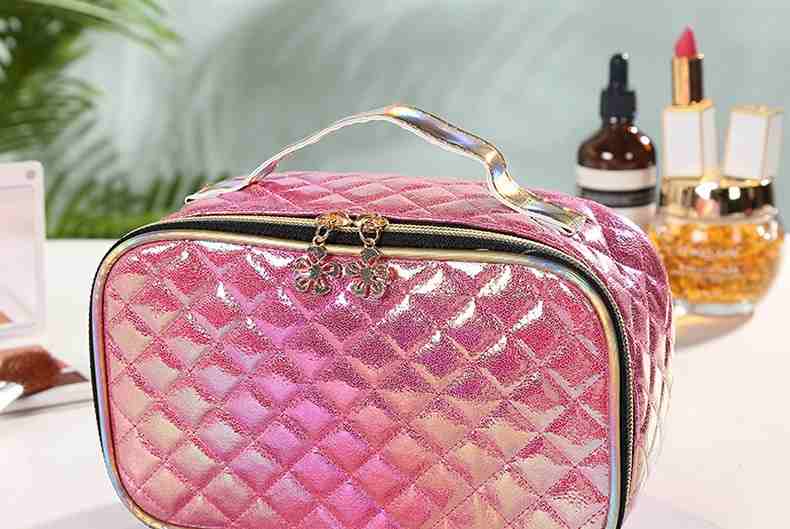 New holographic PU storage pouch travel makeup cosmetic toiletry bag (图6)