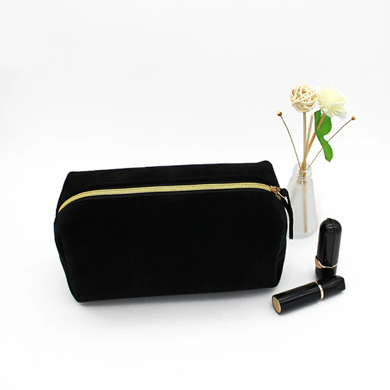 Custom logo multi-funtional velvet makeup cosmetic bag stationery storage pouch(图4)