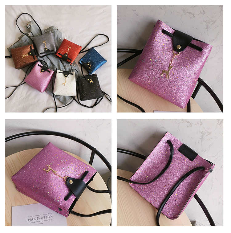 New shinny mini PU leather shoulder crossbody messenger bag (图6)