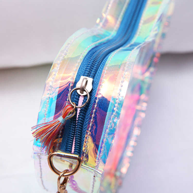 New colorful holographic soft PVC messenger crossbody bag (图13)