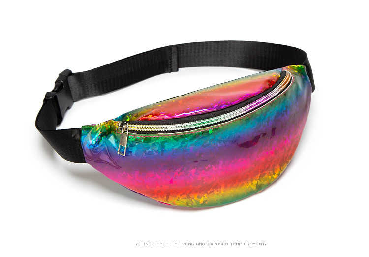 Colorful light PU leather belt waist pouch bag for women ladies(图6)
