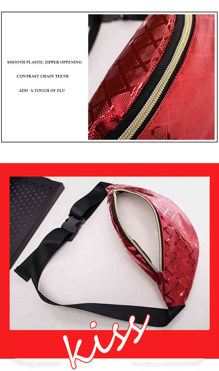 Waterproof anti-tear PU leather sling chest bag waist pack(图11)
