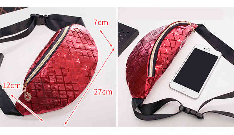 Waterproof anti-tear PU leather sling chest bag waist pack(图3)