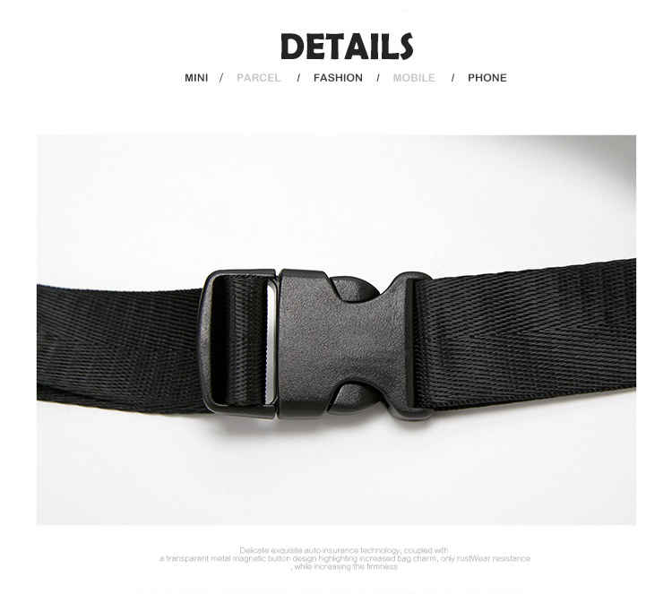 Shinny soft hologram belt bag PU leather mobile phone waist pack with adjustable strap(图13)