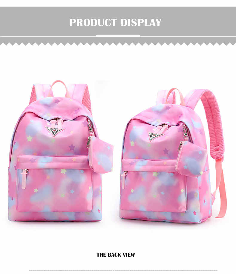 Trendy waterproof ventilated soft casual school bag oxford backpack for student(图10)