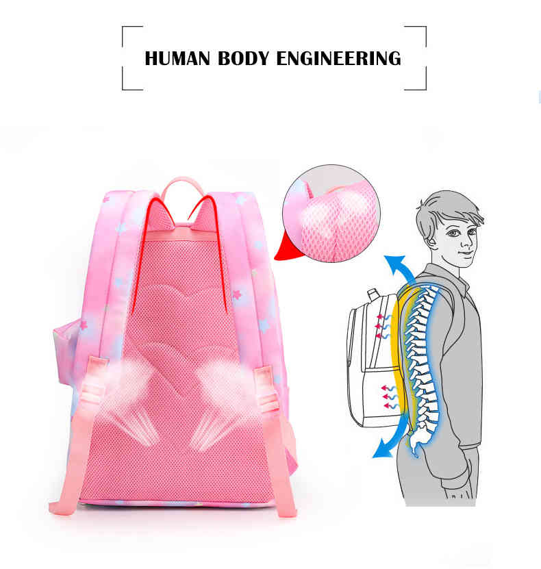 Trendy waterproof ventilated soft casual school bag oxford backpack for student(图8)