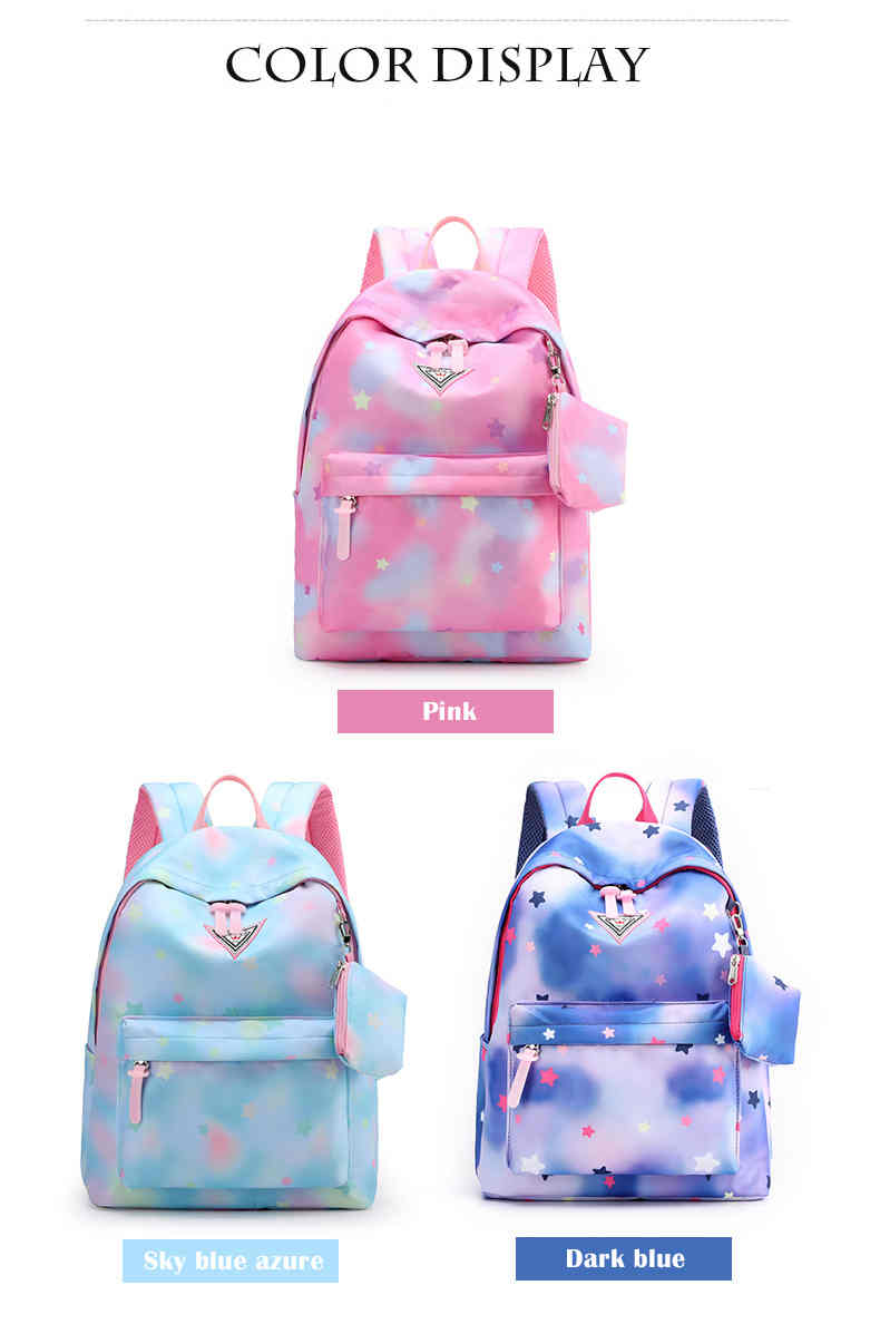 Trendy waterproof ventilated soft casual school bag oxford backpack for student(图5)
