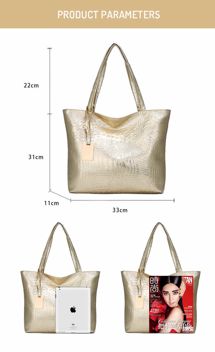 Big soft comfortable PU leather ladies handbag womens shoulder bag   (图11)