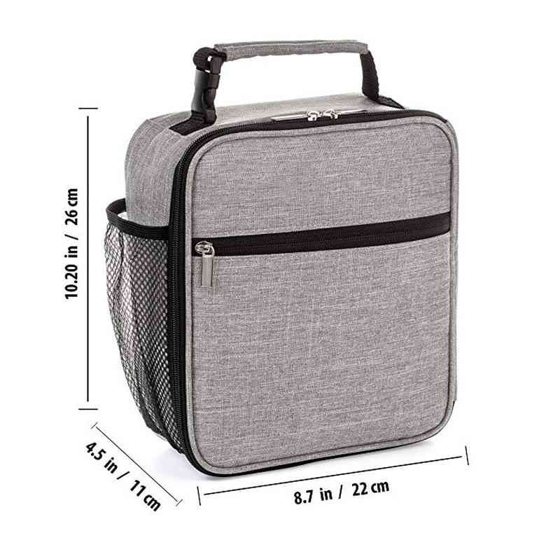 Oxford portable freezable picnic bag insulated lunch cooler bag with thick aluminum foil (图8)
