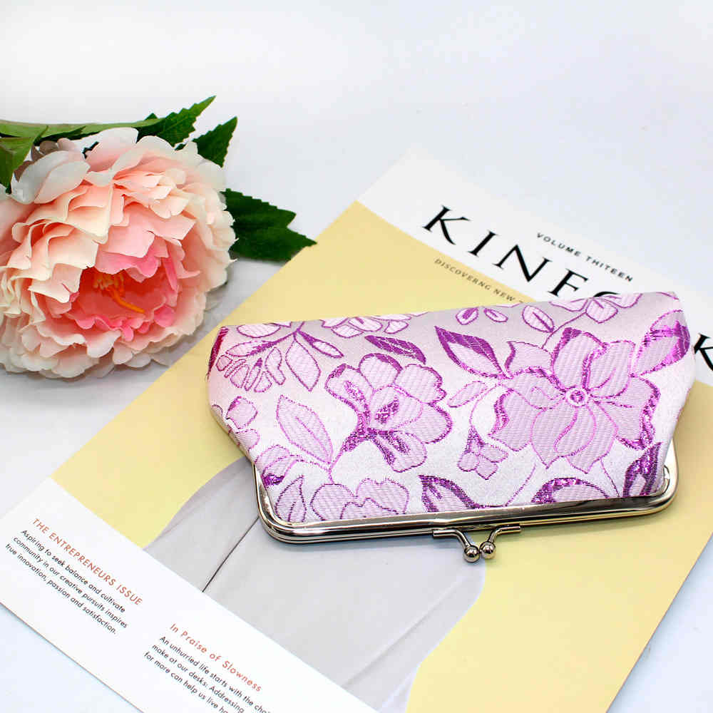 Personalised embroidered long style polyester womens ladies wallets purses handbags(图5)