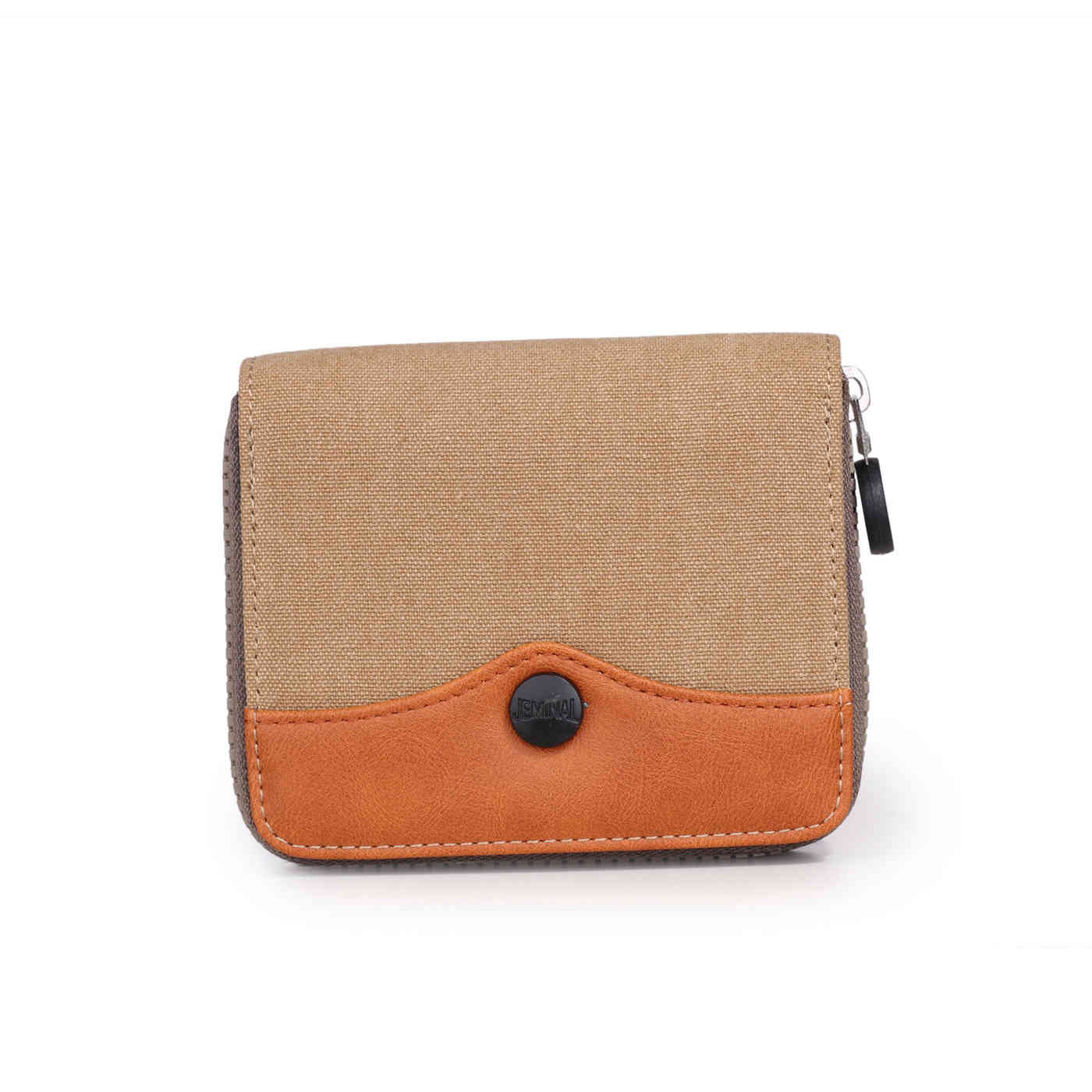 Men denim Jean fabric short style 2 folded anti-friction PU canvas wallet purse(图10)