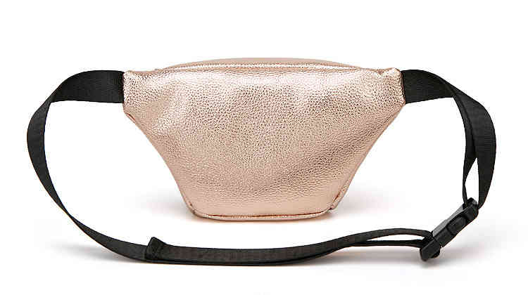 Golden soft PU leather mobile phone pouch bag crossbody waist pack(图10)