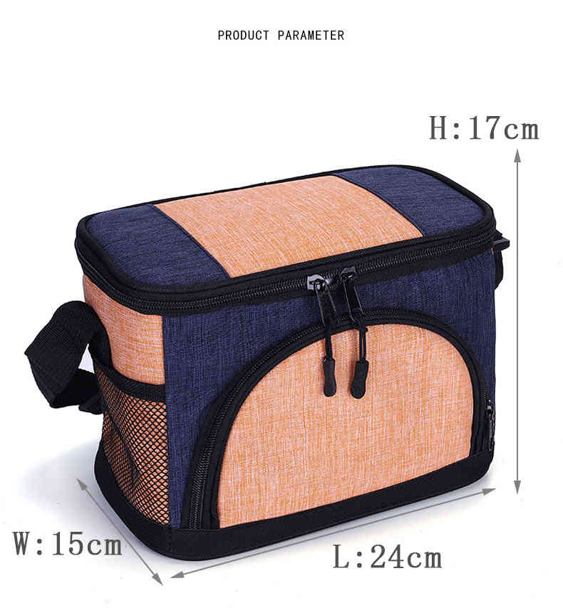 New fashion watertight two layer picnic freezable lunch cooler bag with large capacity(图6)