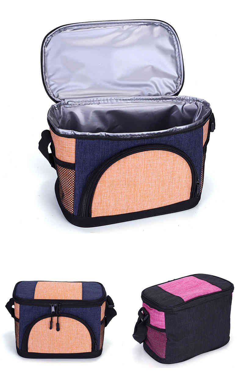 New fashion watertight two layer picnic freezable lunch cooler bag with large capacity(图2)