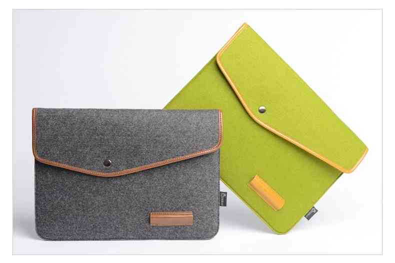 Eco-friendly felt laptop sleeve bag 11 12 13 13.3inch laptop tablet case for Macbook iPad Noyebook (图2)