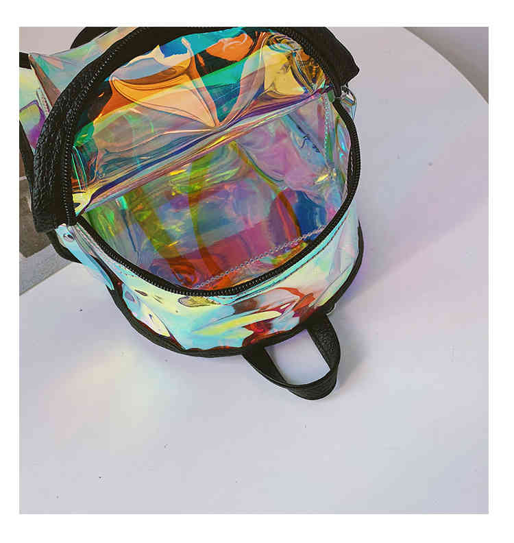 Waterproof jelly clear transparent PU leather crossbody shoulder bag backpack (图6)