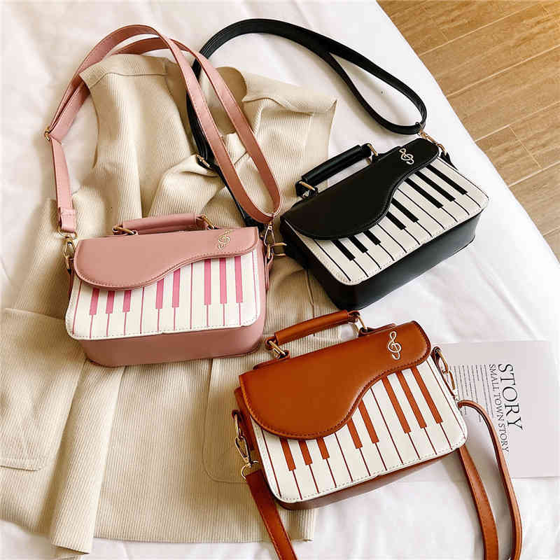 Mini designer piano girl crossbody organizer shoulder bag for travel(图5)