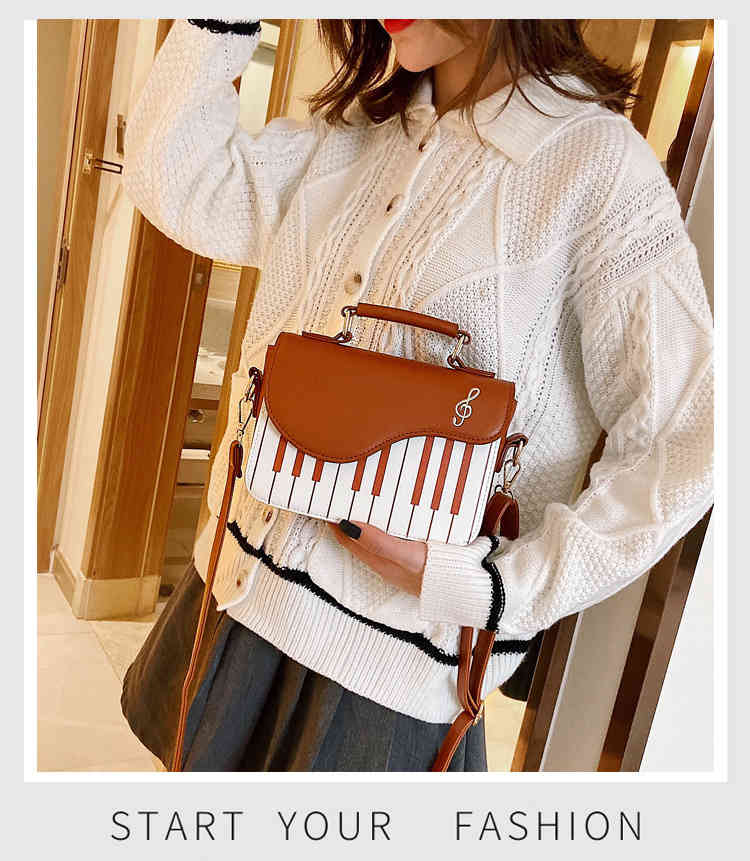 Mini designer piano girl crossbody organizer shoulder bag for travel(图12)