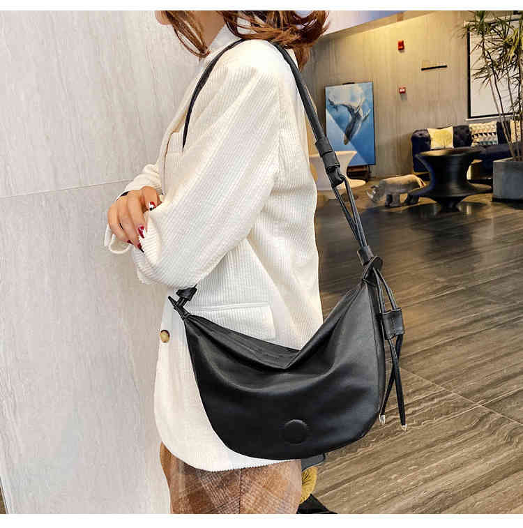 Large designer shoulder black brown leather cross body bags for women(图31)