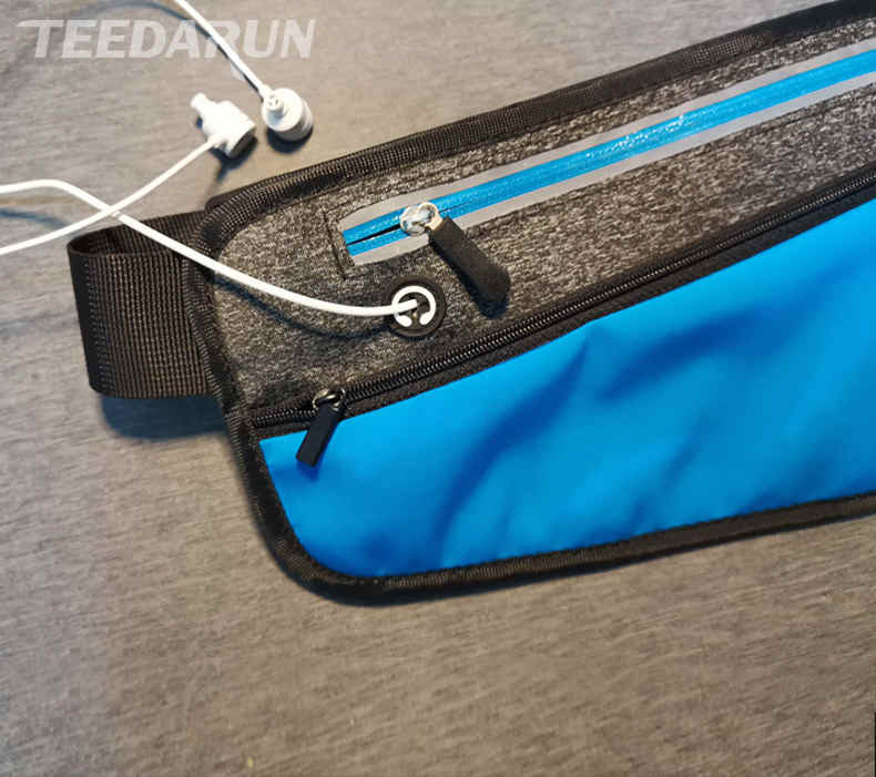 Waterproof designer black nylon crossbody hydration waist pack bottle holder for running(图1)