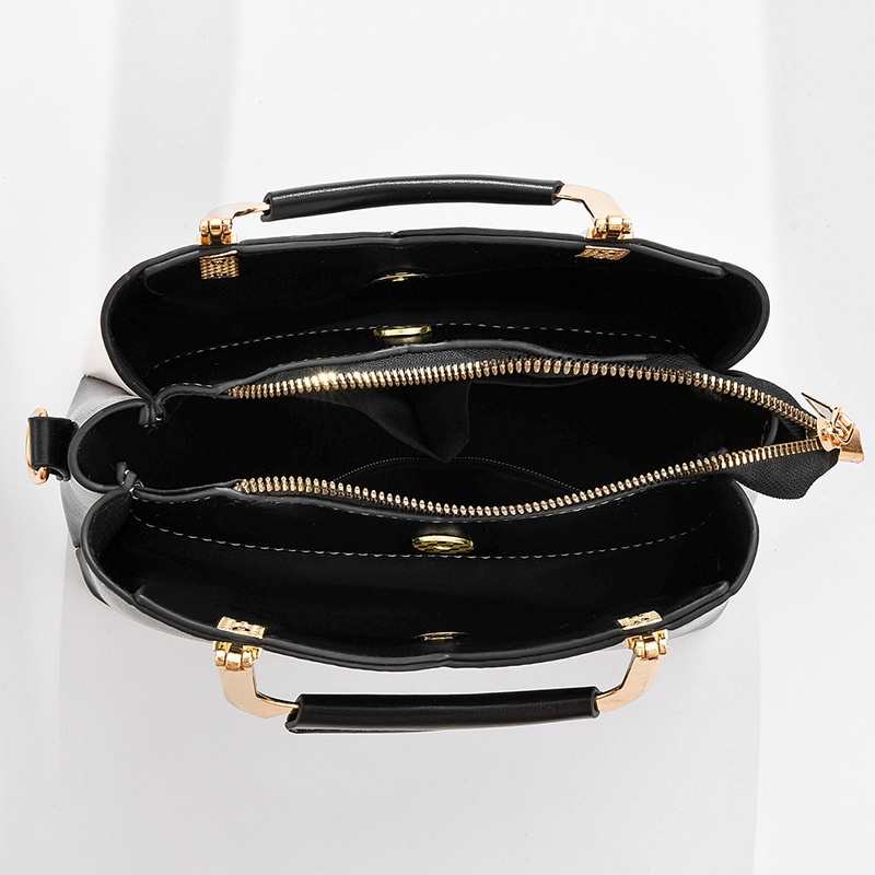Fashion designer black adjustable leather messenger cross body shoulder bag(图5)