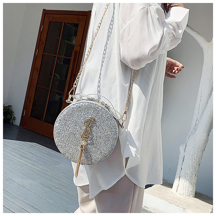 Designer long strap black round bag handbag crossbody leather for travel(图5)