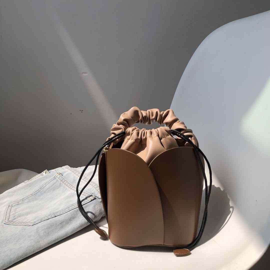 2020 black pink designer crossbody organizer bucket bag leather with handle(图4)