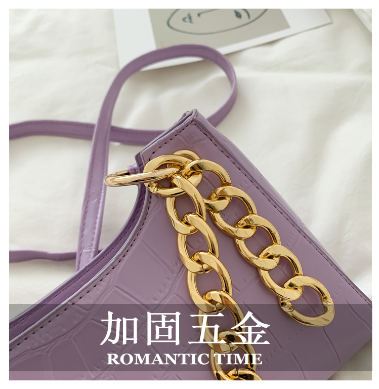 2020 luxury gold chain green purple organizer crossbody handbags leather(图4)