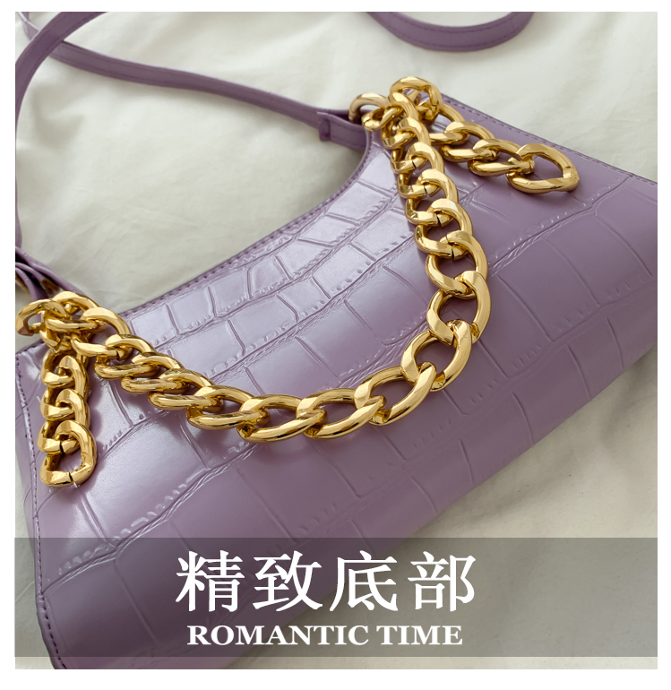2020 luxury gold chain green purple organizer crossbody handbags leather(图6)