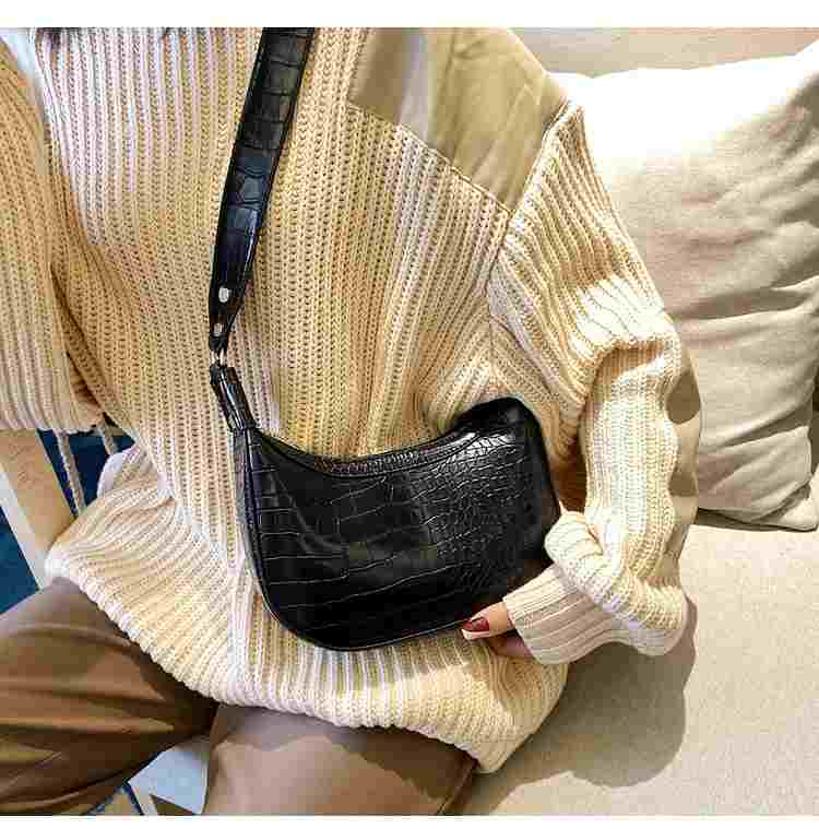 2020 designer luxury black leather travel organizer crossbody shoulder bag for women(图7)