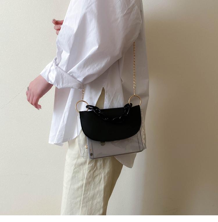Wholesale designer leather handbag clear plastic crossbody bag for travel(图7)
