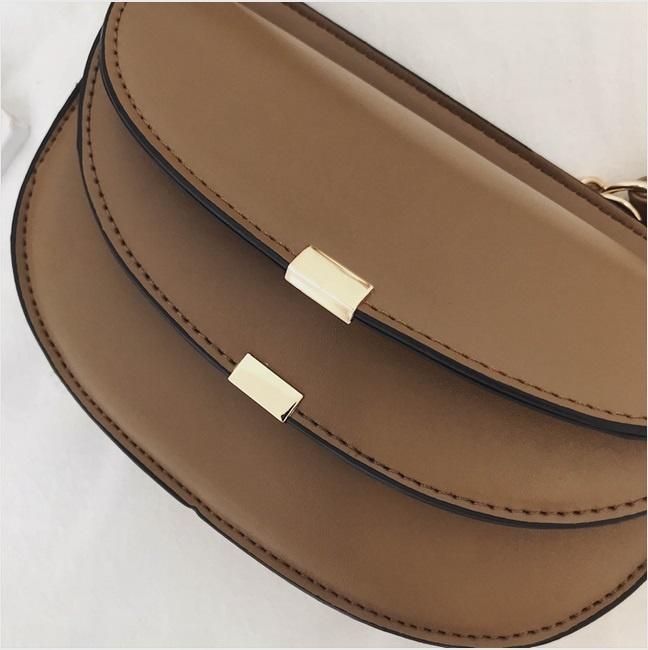 Designer cheap black brown organizer leather crossbody bag with flap (图13)