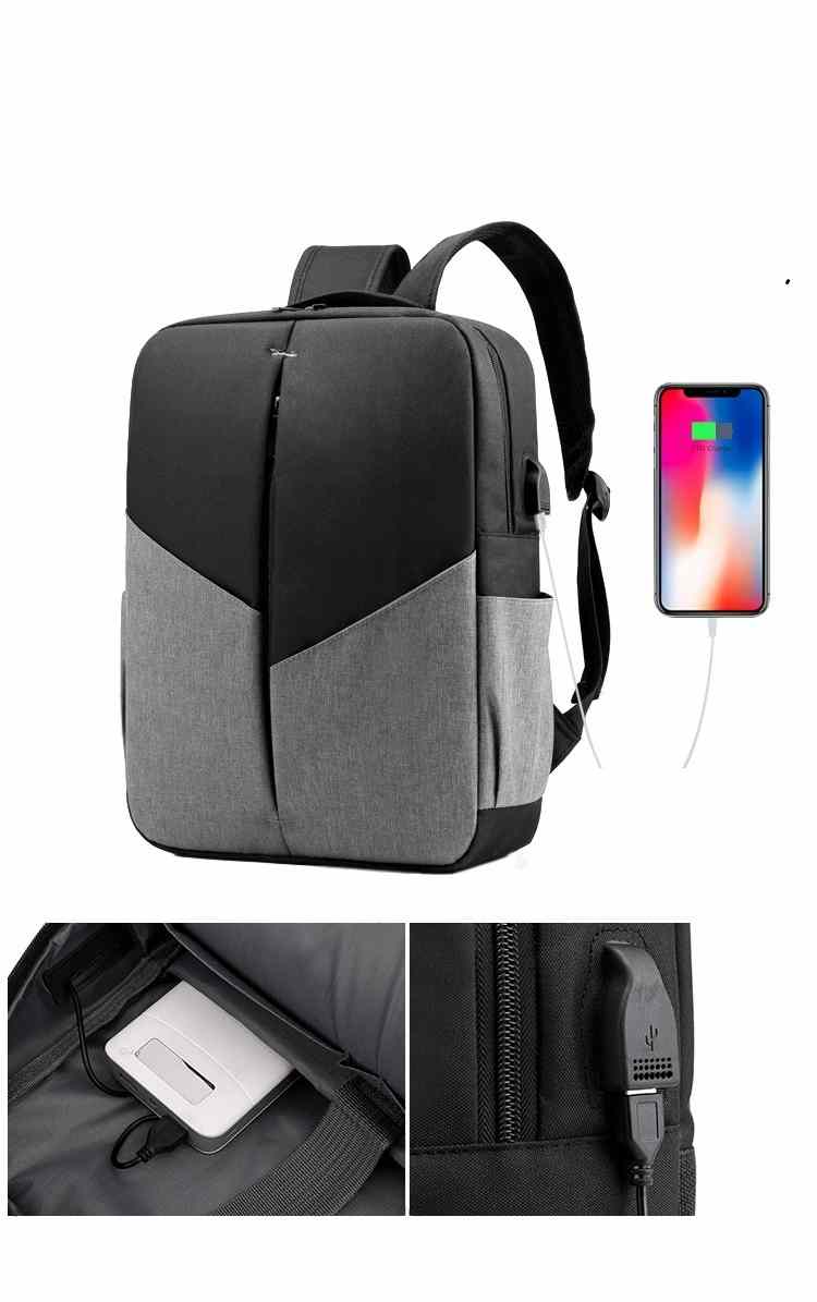 Waterproof 15.6 16 18 business laptop backpack with usb charging port(图5)