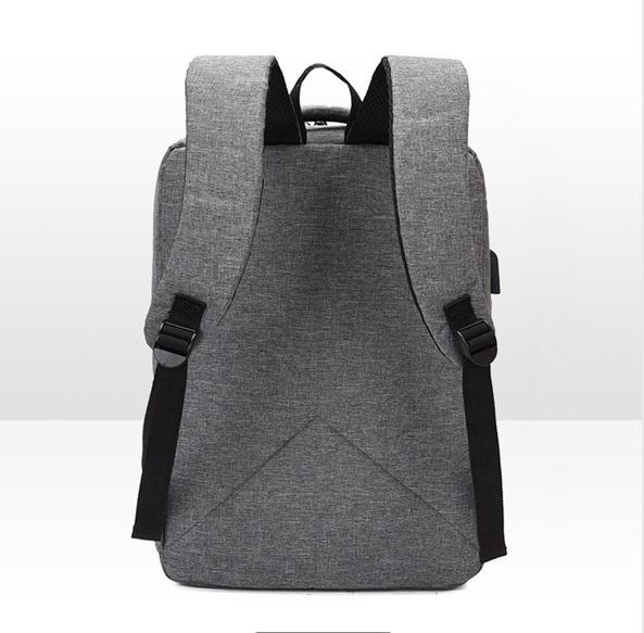 Men business briefcase oxford 15 15.6 USB laptop backpack (图5)