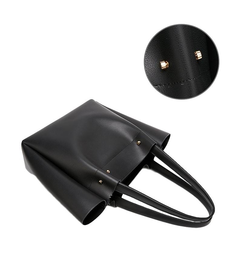 New women shoulder tote bag leather handbag(图3)