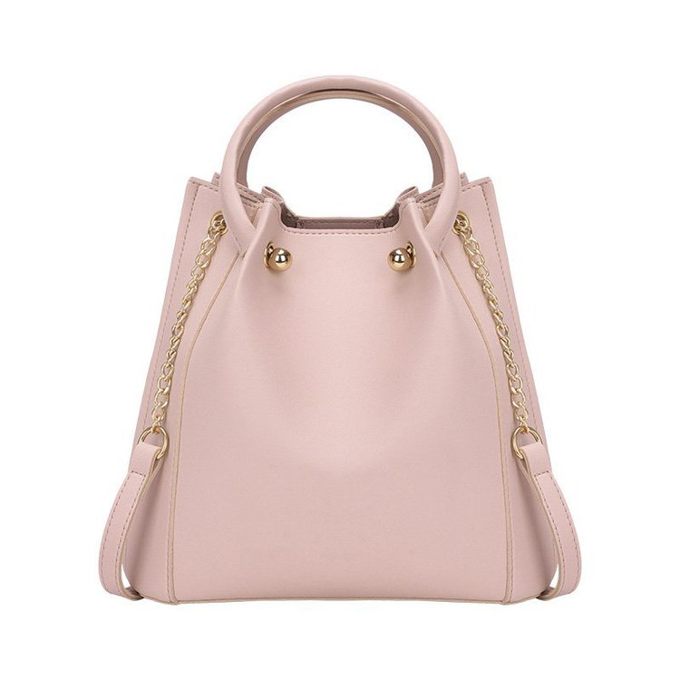 Ladies pu leather crossbody shoulder handbag with golden chain(图5)