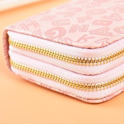 Cute leather coin wallet purse with double zipper(图4)
