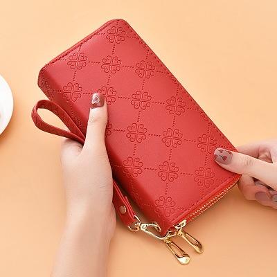 Double layer bright leather frosted wrist band wallet purse(图6)
