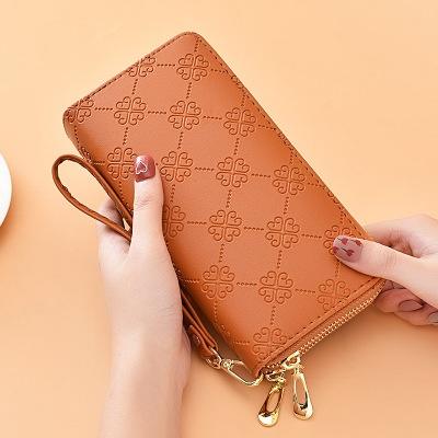 Double layer bright leather frosted wrist band wallet purse(图5)