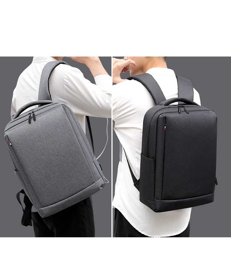 Waterproof USB 15.6 business men laptop backpack (图11)