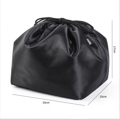 Round waterproof foldable drawstring wash makeup storage bag(图8)