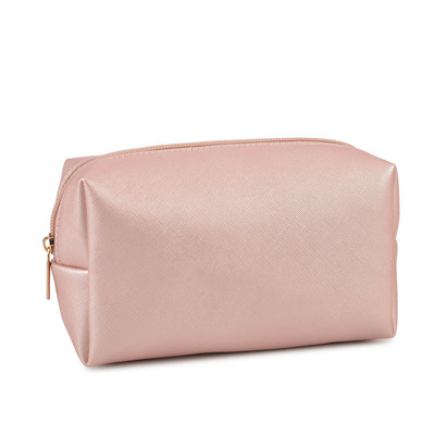 Portable outdoor pu leather travel makeup cosmetic pouch(图1)