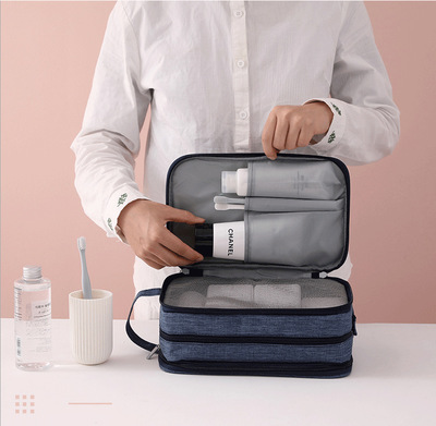 Portable waterproof travel makeup wash bag with handle(图9)