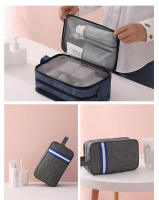 Portable waterproof travel makeup wash bag with handle(图10)