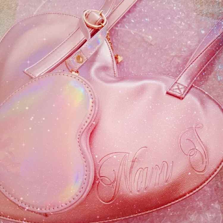 Holographic heart shape leather coin wallet purse(图5)